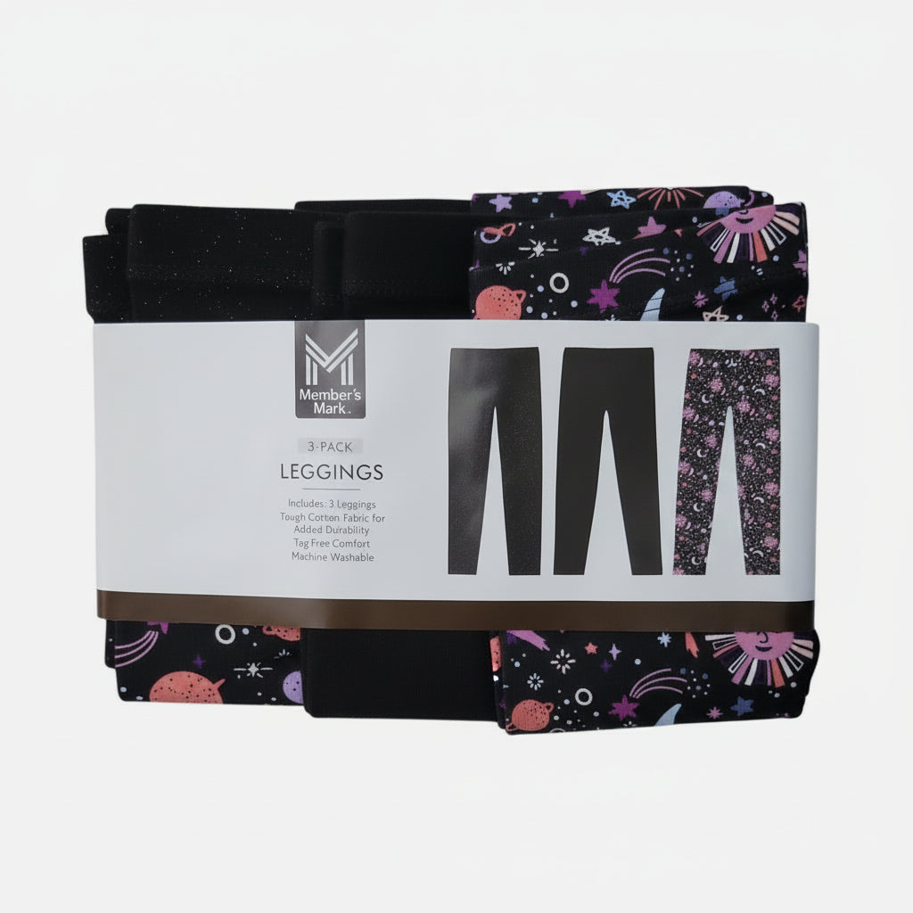 Members Mark leggings 3 pack S(6/6x)
