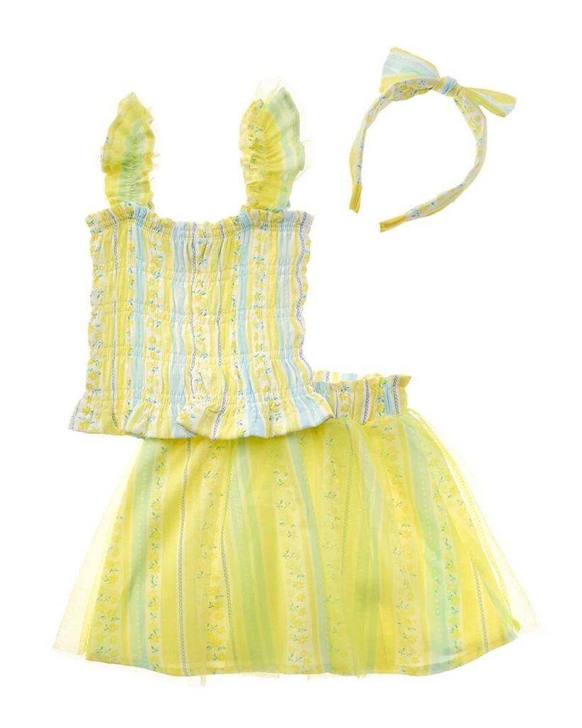 Girls First 3-piece Dress(Top , Skirt & Headband)