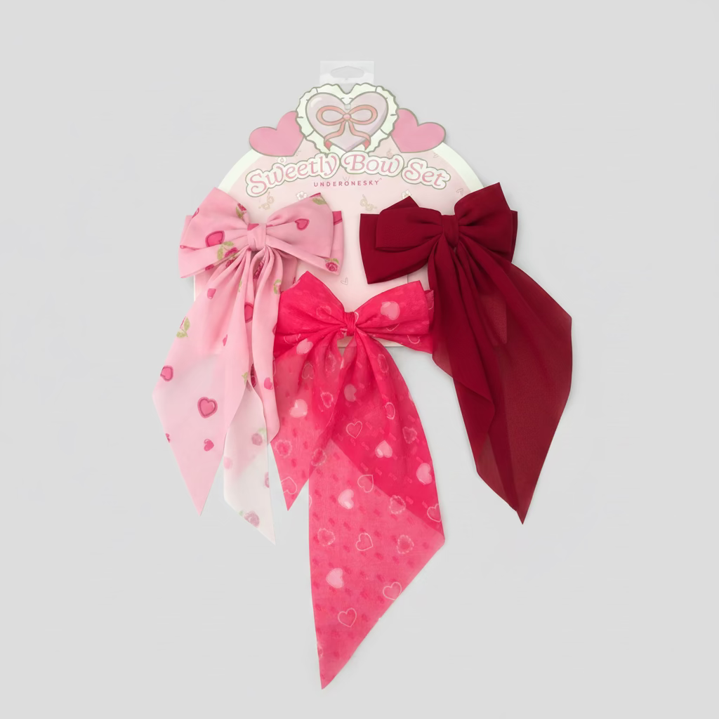 Underonesky Sweetly Bow Set