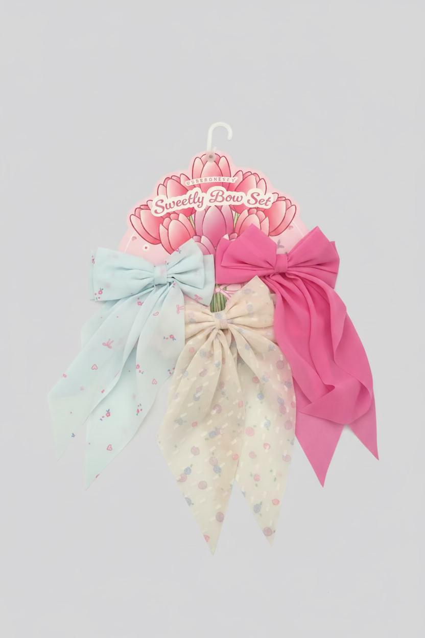Underonesky Sweetly Bow Set