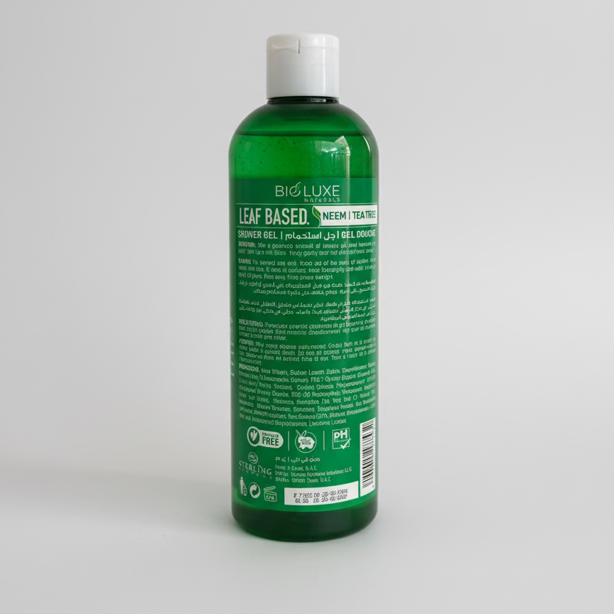 Bioluxe Leaf Based Neem Tea Tree Shower Gel 480ml
