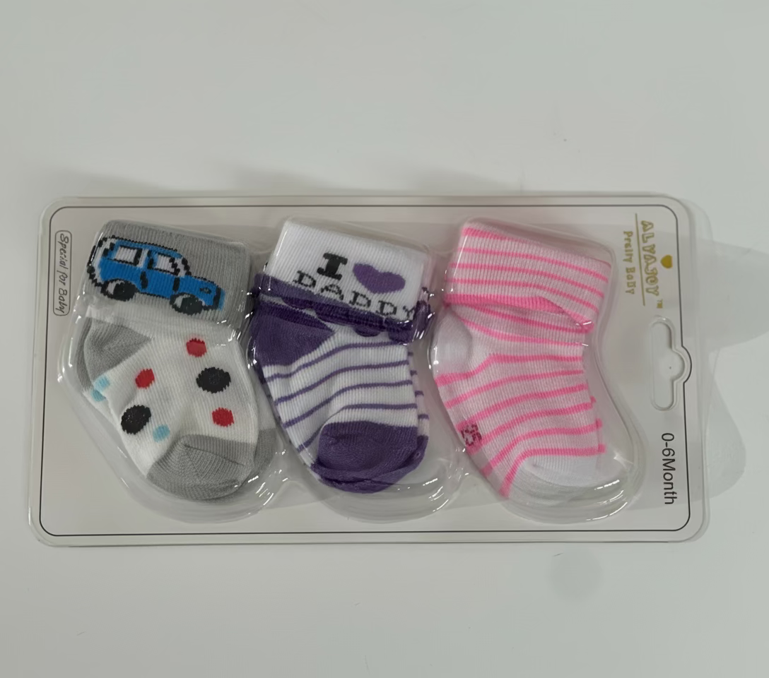 Alyajoy Pretty baby 9 pairs of boys socks 0-6 month