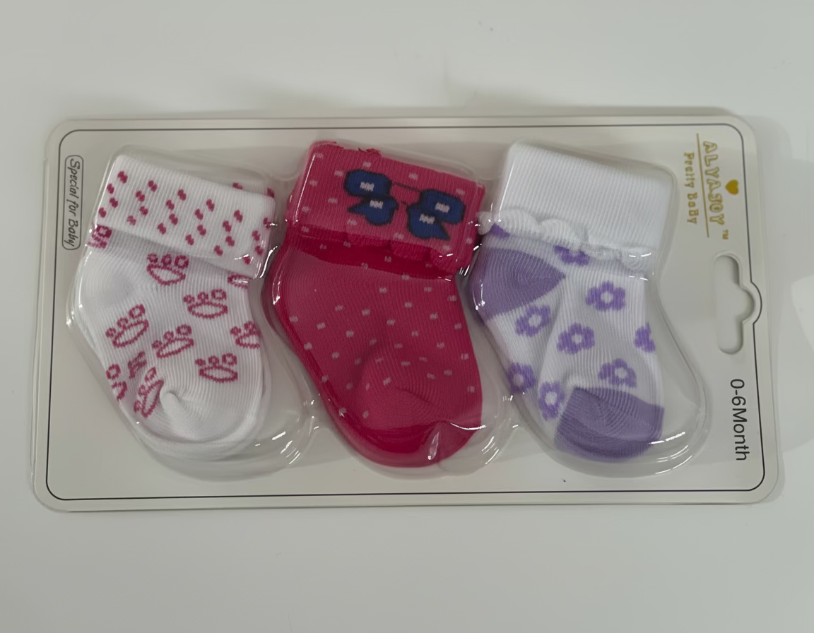 Alyajoy Pretty baby 9 pairs of boys socks 0-6 month