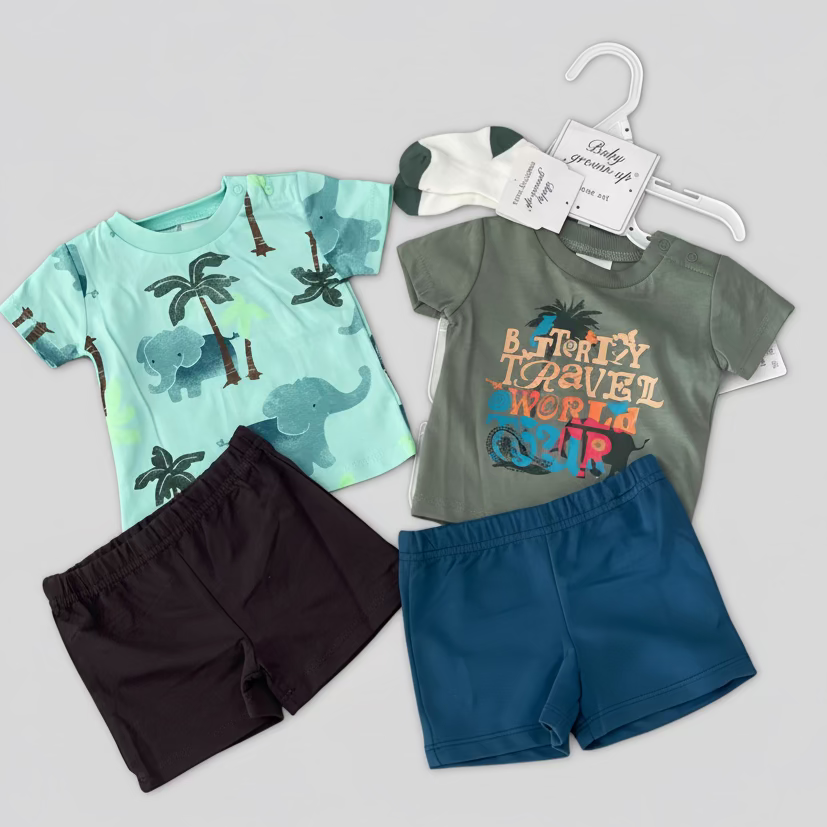 Baby Grown up 5-piece set with matching socks