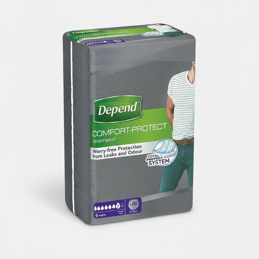 Depend Comfort -Protect Underwear L/XL 9 pants
