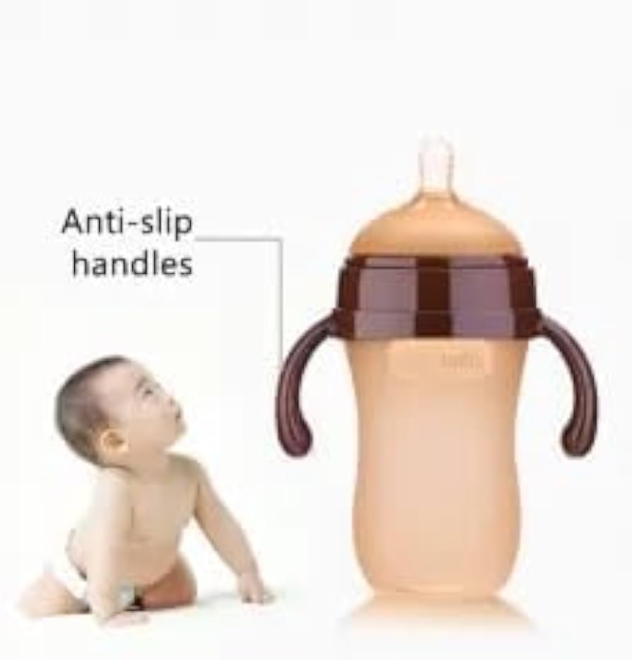 Silicone Baby Feeding Bottle with Handle 270ml