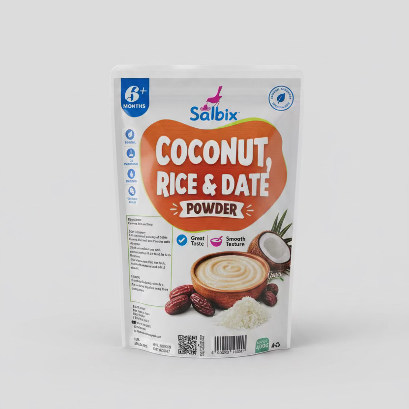 Salbix Coconut ,Rice & Date Powder 400g