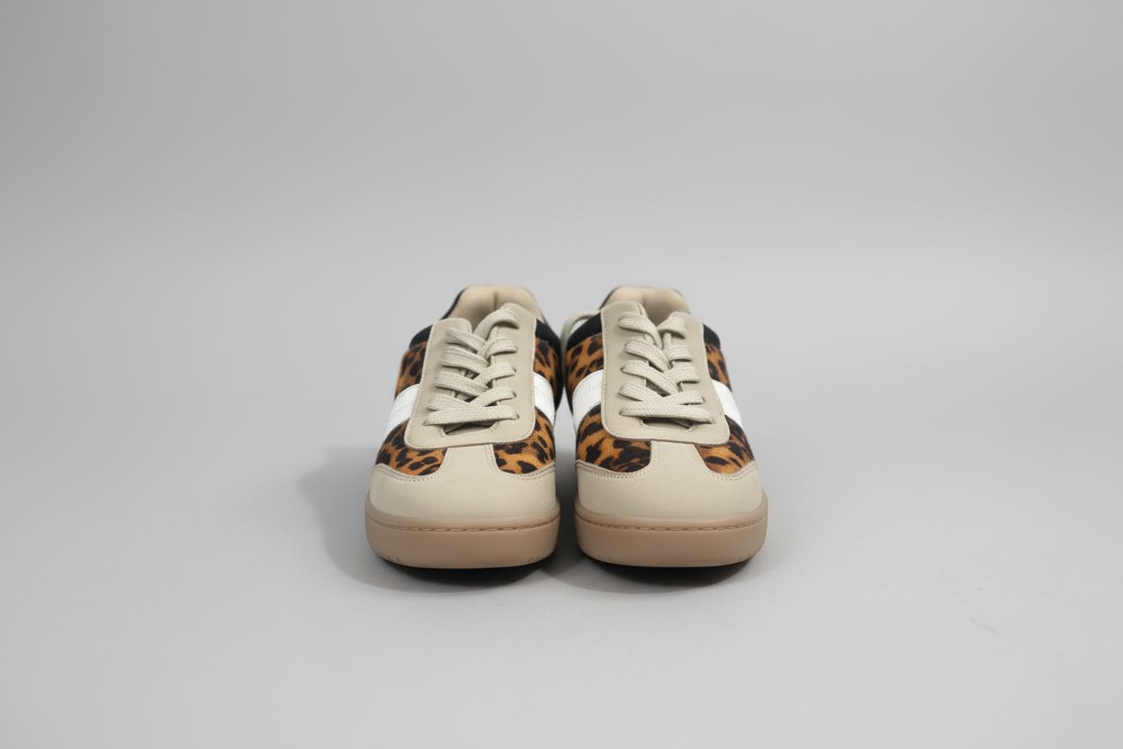 Primark leopard with white strip sneaker