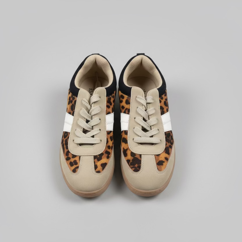 Primark leopard with white strip sneaker