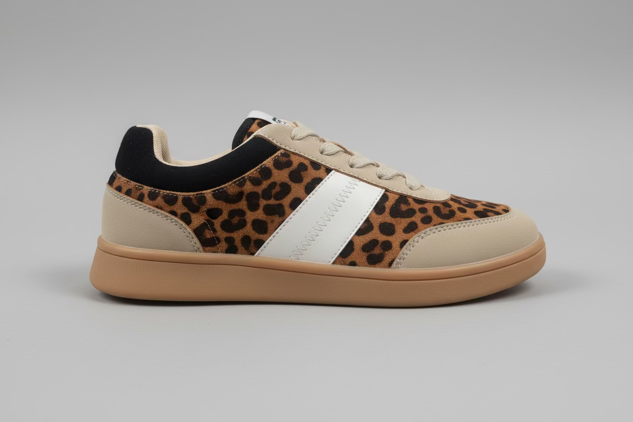 Primark leopard with white strip sneaker