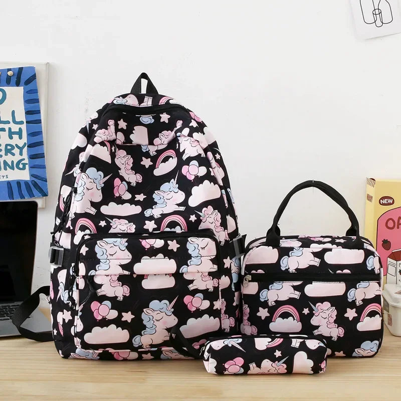 School Bag Set (Backpack, Lunch Bag, Pencil bag)