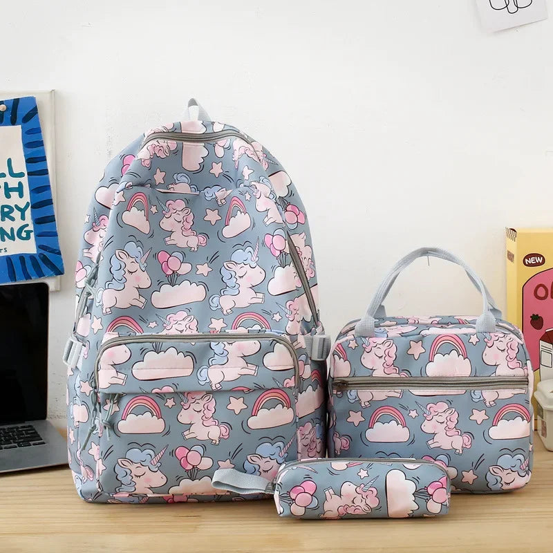 School Bag Set (Backpack, Lunch Bag, Pencil bag)