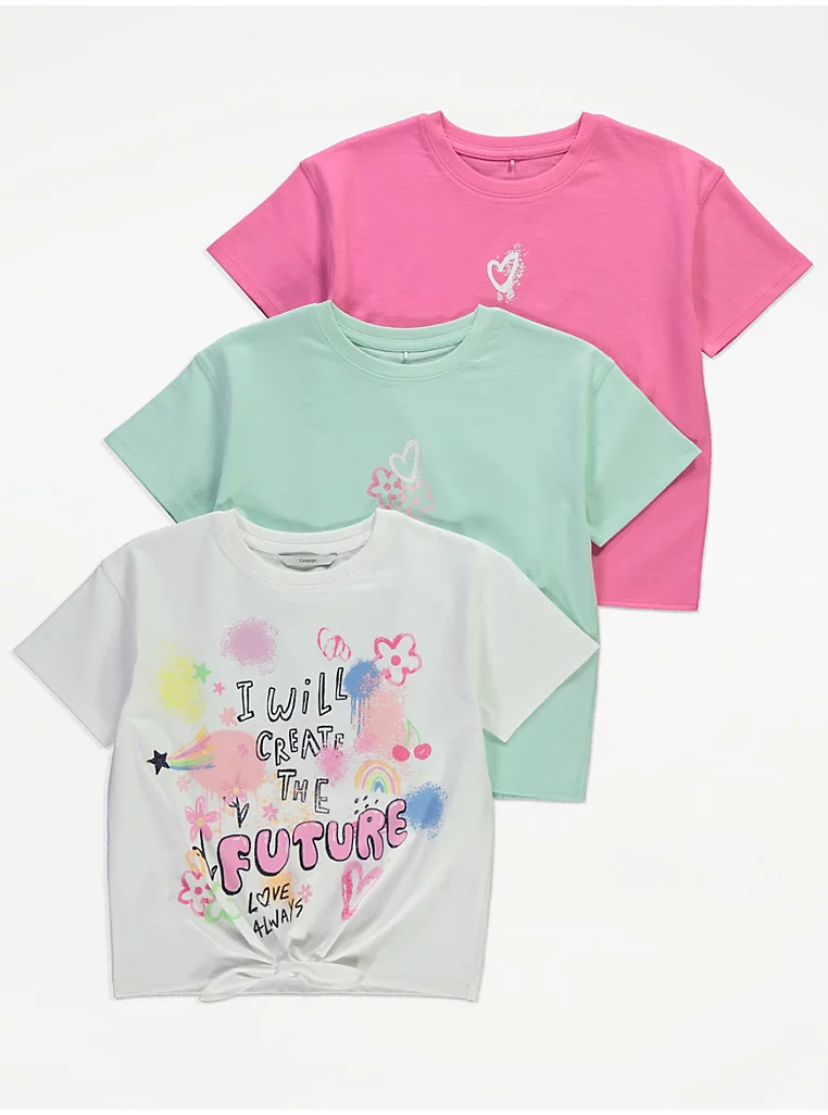 George 3-piece Girls Shirt 5-6yrs