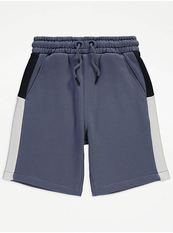George Grey Color Block T-shirt and Shorts Set 8-9yrs