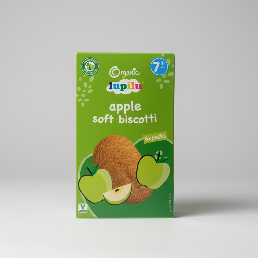 Organic Lupilu Apple Soft Biscotti 6xpacks 7m+ (6x20g)