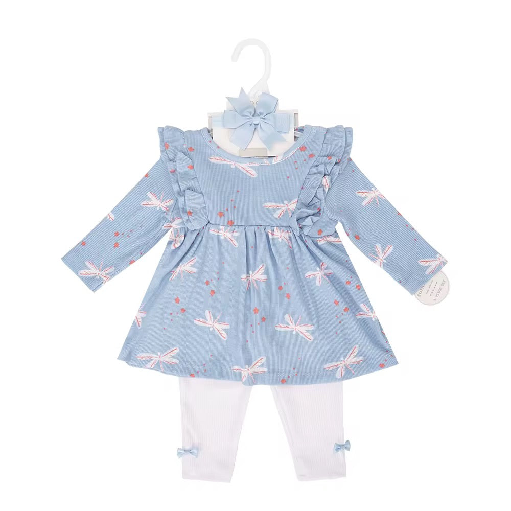 Sunnozy 3-piece Set Baby Girl Dress