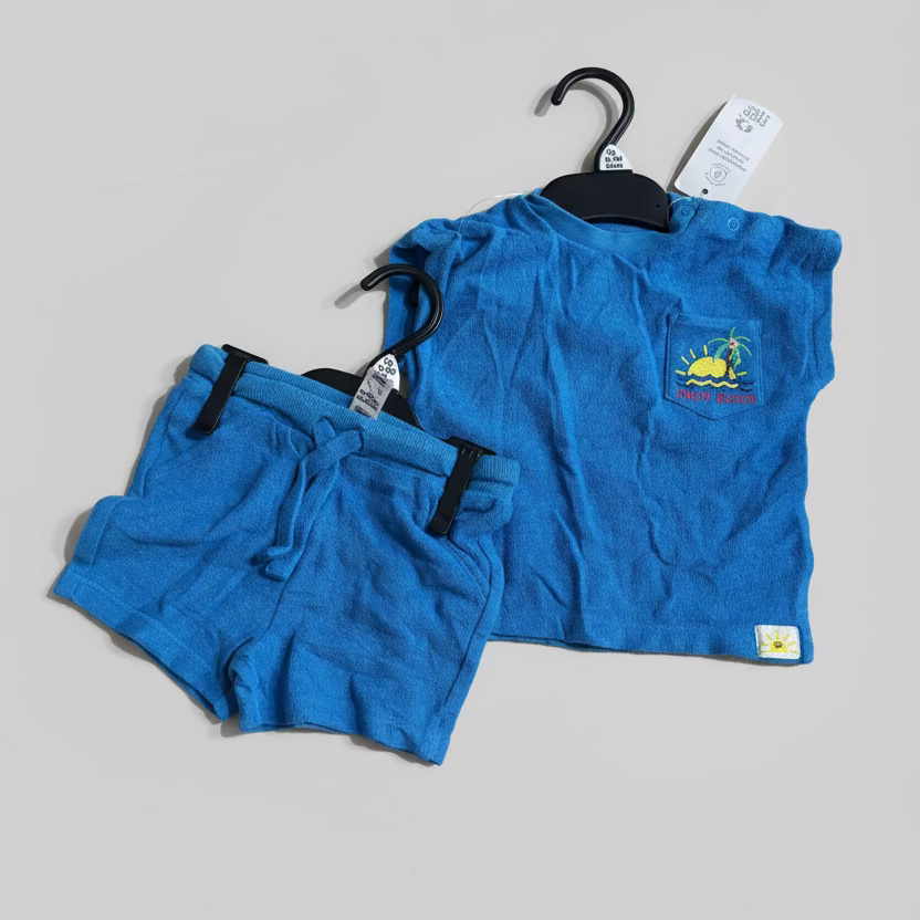 Fred & Flo Palm Beach 2-Piece Boys Dress ( Top & Shorts ) 3m