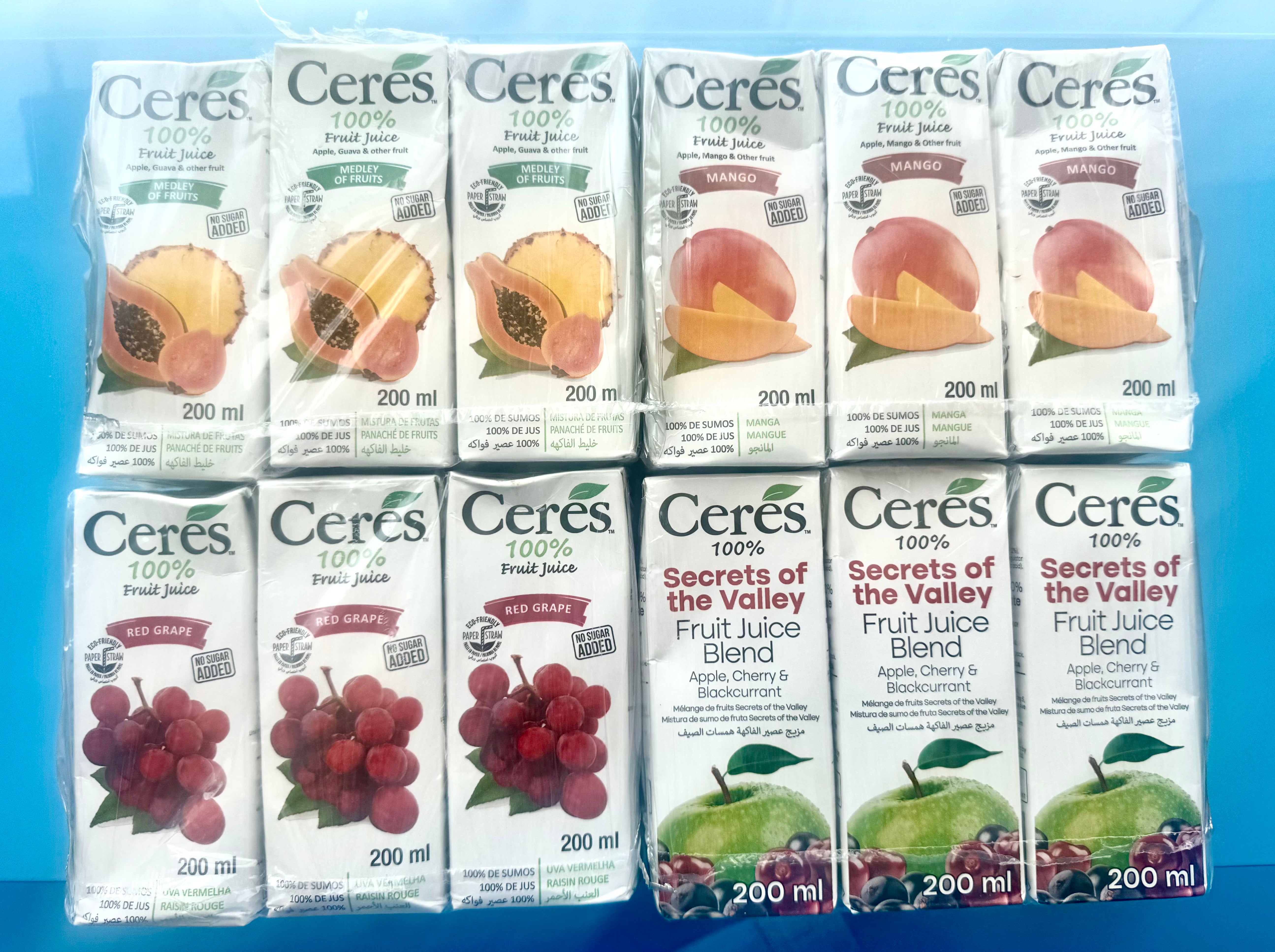 Ceres 100% Fruit Juice (200ml x 6) (pack of 6)