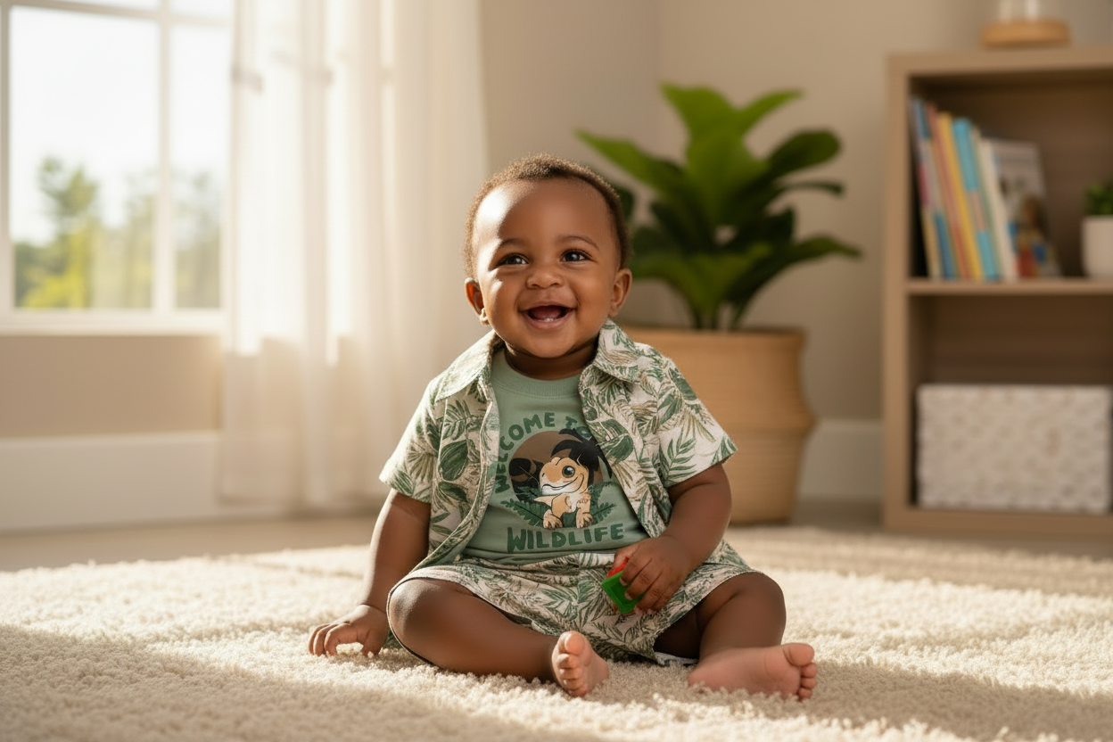 Cute Koala Baby Boys 3-Piece Set(Shirt, Short & T-shirt)