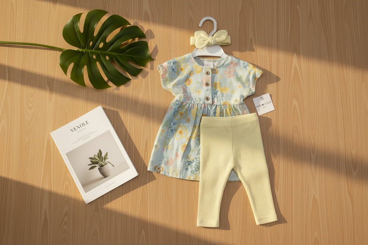 Fairy Realm Girls  3-Piece Set ( Dress , Headbow, Leggings)