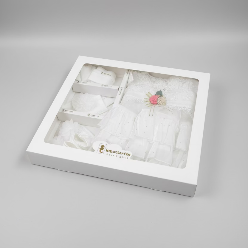 Inbutterfly Boys & Girls Christening Dress