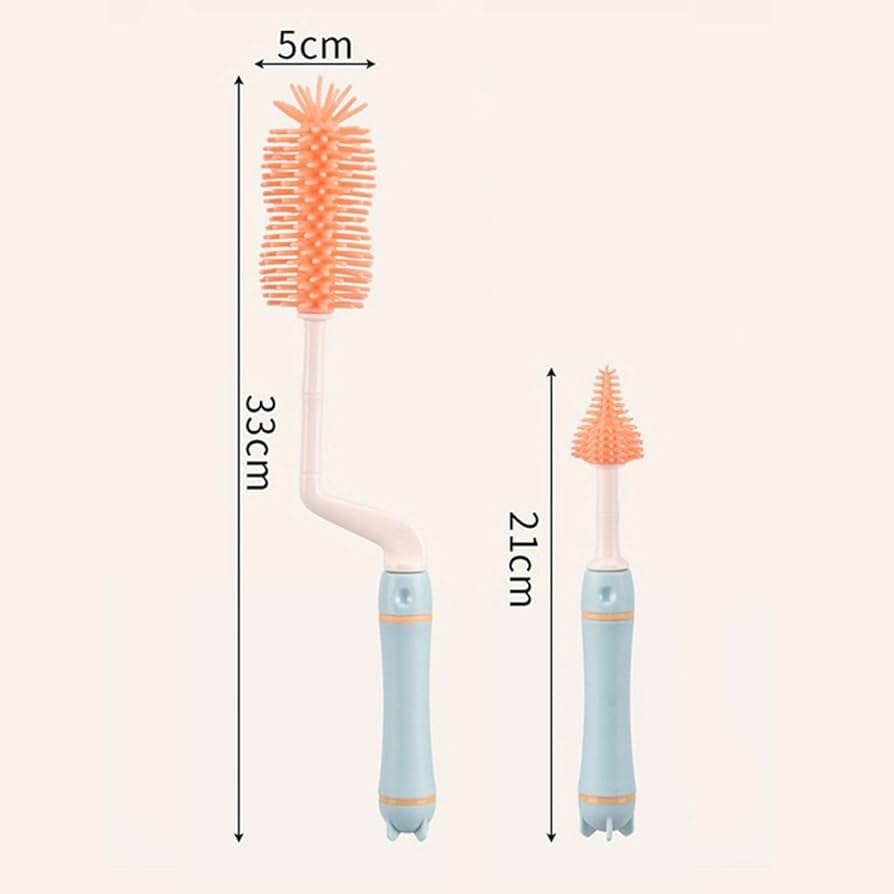 Hercules Bear 360 High-end Silicone Bottle Brush 2pcs