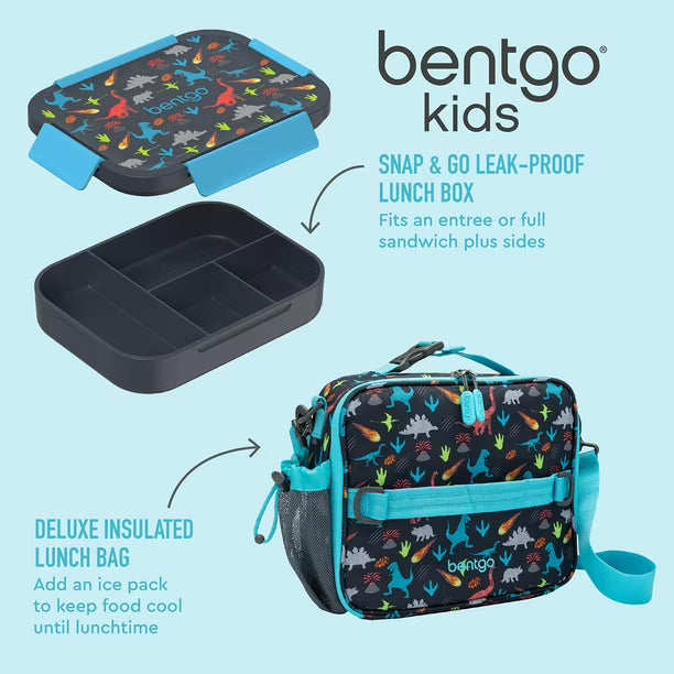 Bentgo Kid's Lunch Set (Leak -Proof Lunch Box & Insulated Lunch Bag)