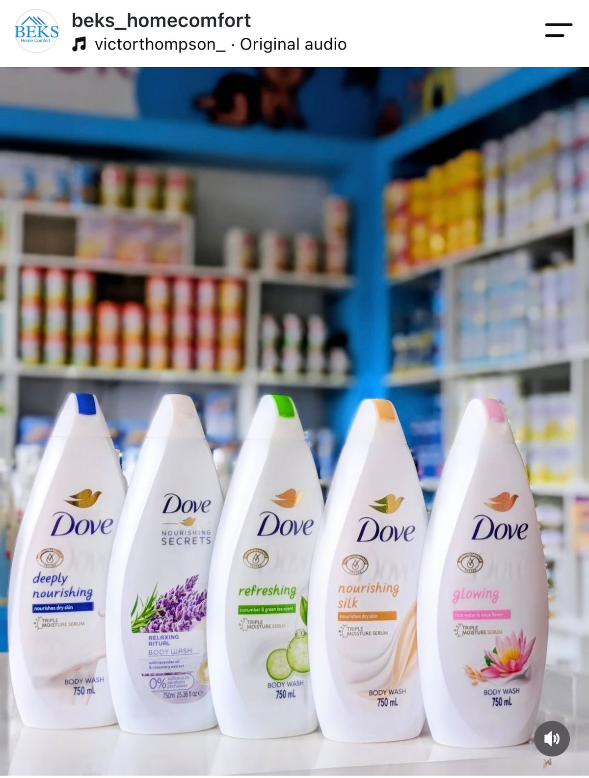 Dove Nourishing 720ml