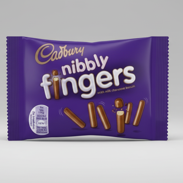 Cadbury nibbly fingers mini milk chocolate biscuits 40g
