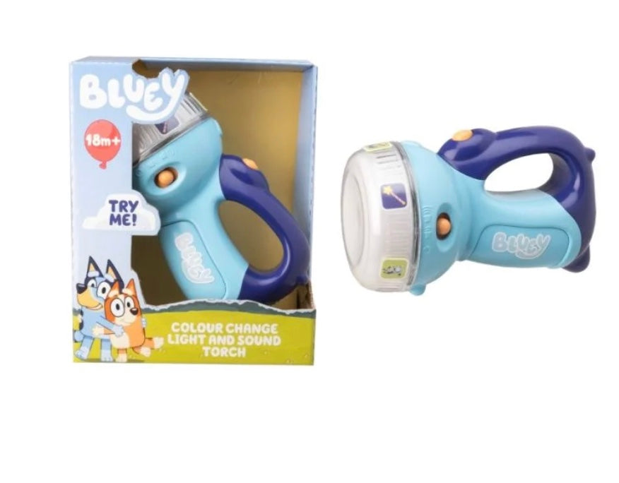Bluey Color Change Light & Sound Torch 12m+