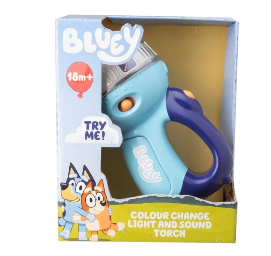 Bluey Color Change Light & Sound Torch 12m+