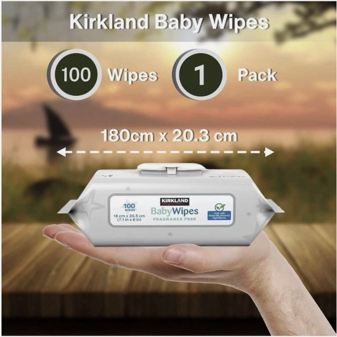 Kirkland Signature Baby Wipes 100 wipes(Single pk)