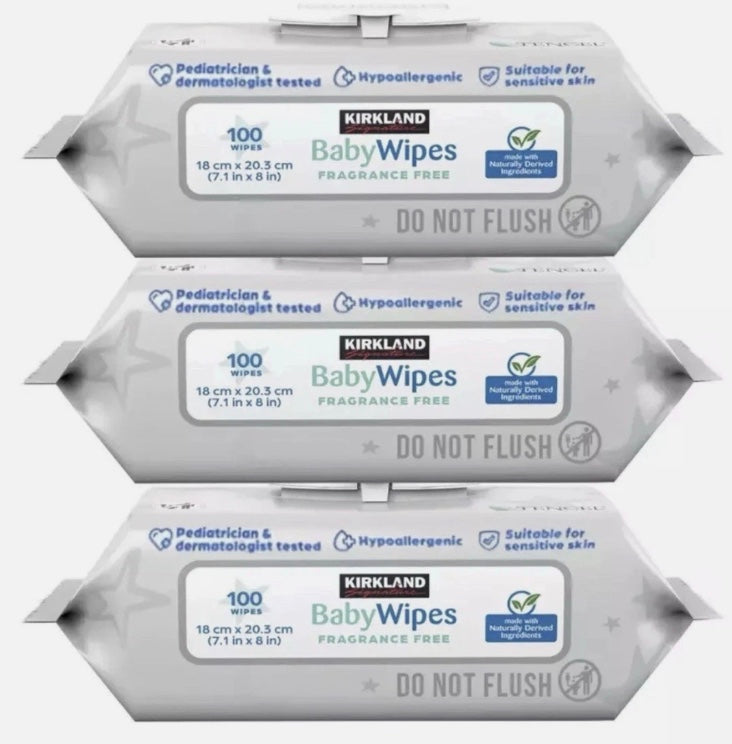 Kirkland Signature Baby Wipes 100 wipes(Single pk)