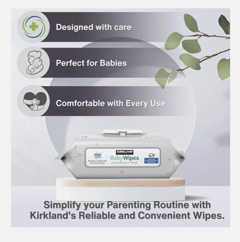 Kirkland Signature Baby Wipes 100 wipes(Single pk)