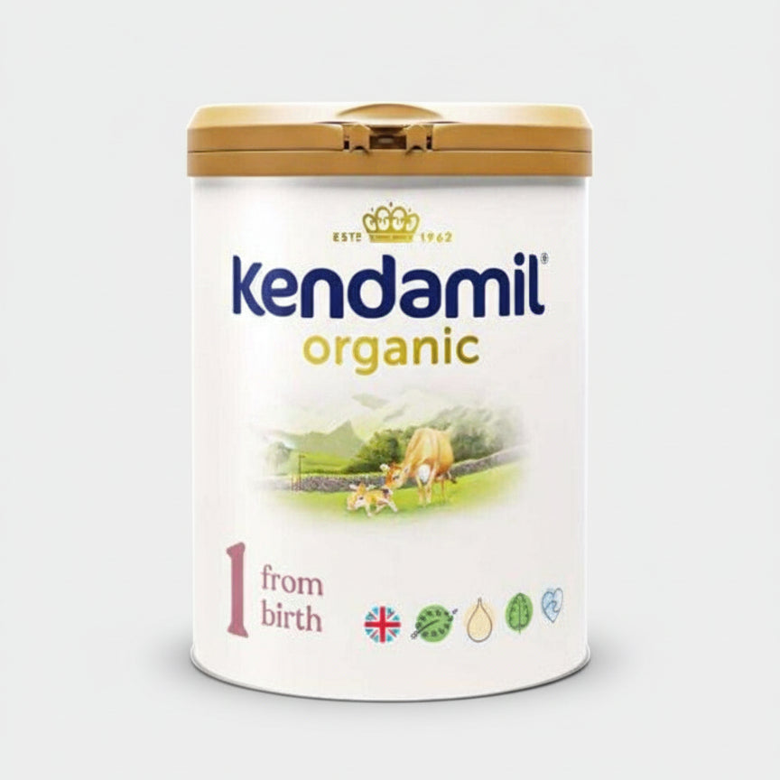 Kendamil organic milk 1 800g packaging - available at Beks Ghana