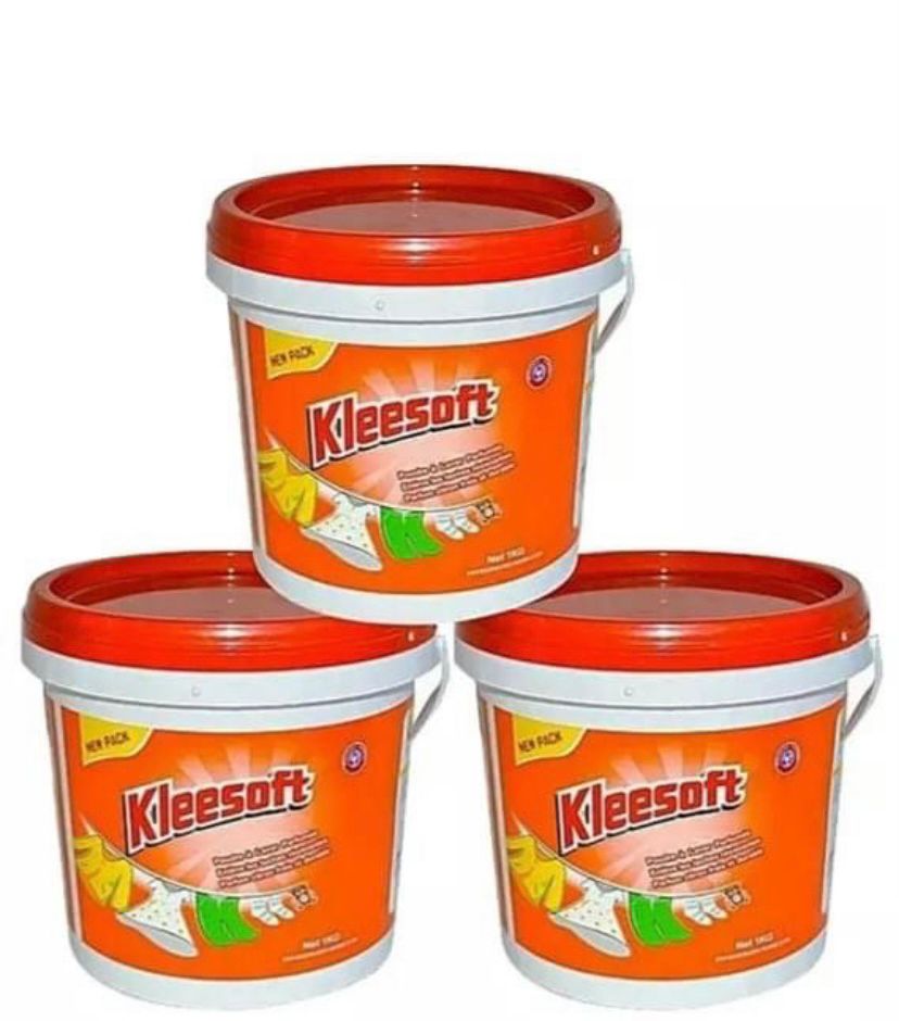 Kleesoft  Detergent  Washing Powder 3kg Bucket product photo – Buy online at Beks Ghana