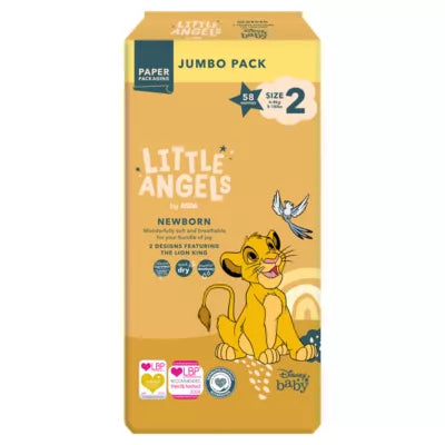 LITTLE ANGELS by ASDA Little Angels Newborn Size 2 - 70 Nappies - Beks Ghana