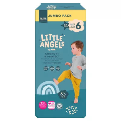 Little Angels Jumbo Pack Diapers Size 6, 54 pieces - Beks Ghana