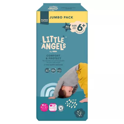 Little Angels Jumbo Pack Diapers Size 6+, 46 pieces - Beks Ghana