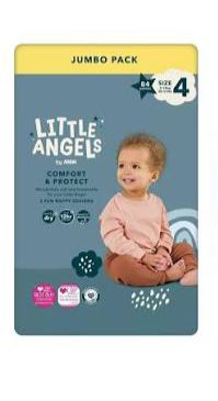 Little Angels Nappies size 4 84pcs