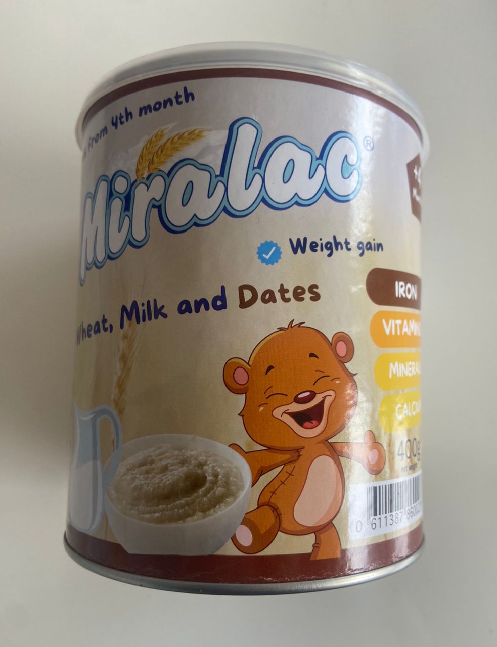 Miralac Wheat, Milk and Dates 400g  Single packaging - available at Beks Ghana