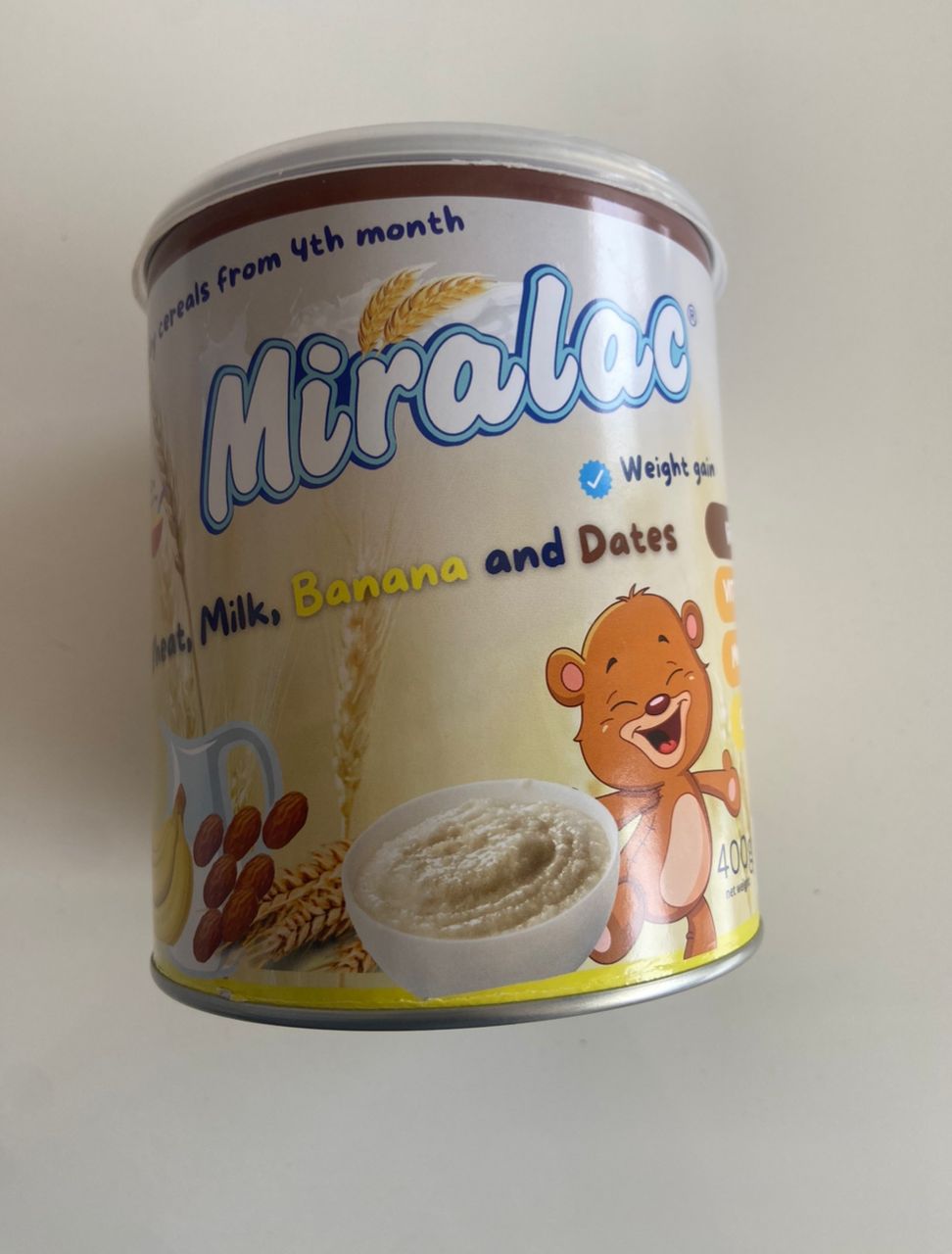 Miralac Wheat, Milk, Banana and Dates 400g Single packaging - available at Beks Ghana