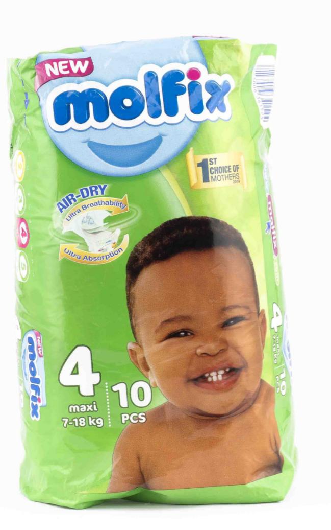 Molfix size 4 mini (10pcs)  single – diaper product photo at Beks Ghana