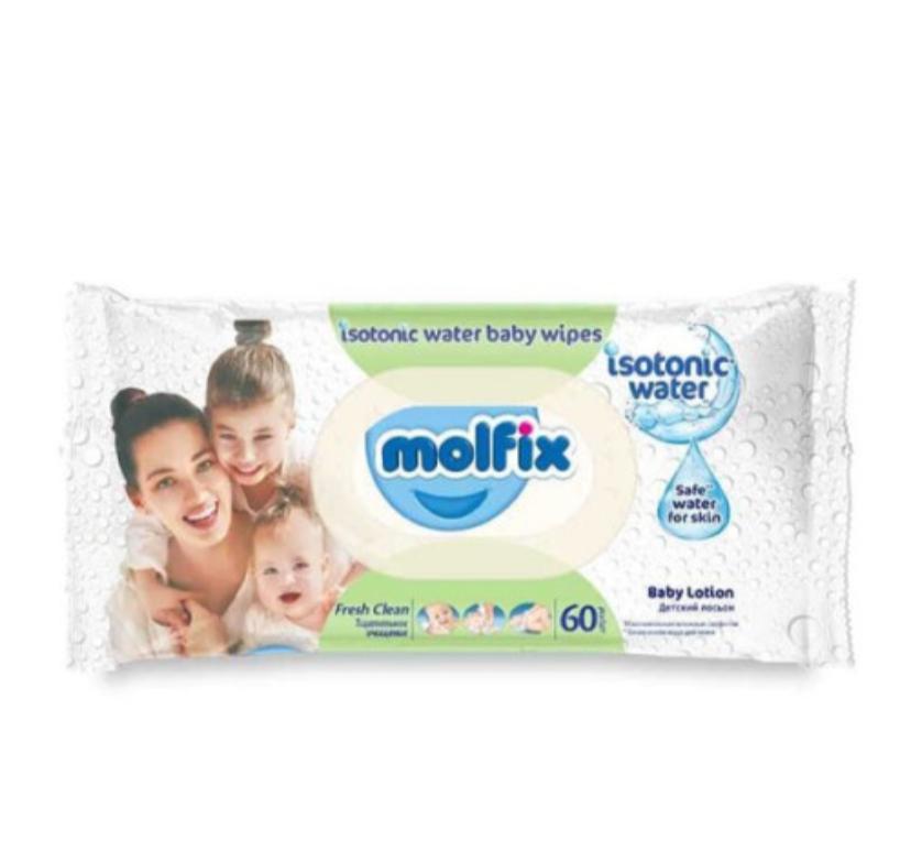 Molfix baby wipes (60pcs) - single – diaper product photo at Beks Ghana