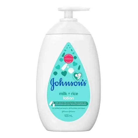 Johnson's Baby Lotion Milk + Rice 500ml
