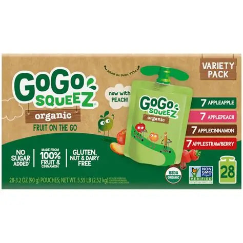 GoGo Squeez Organic 28 pouches