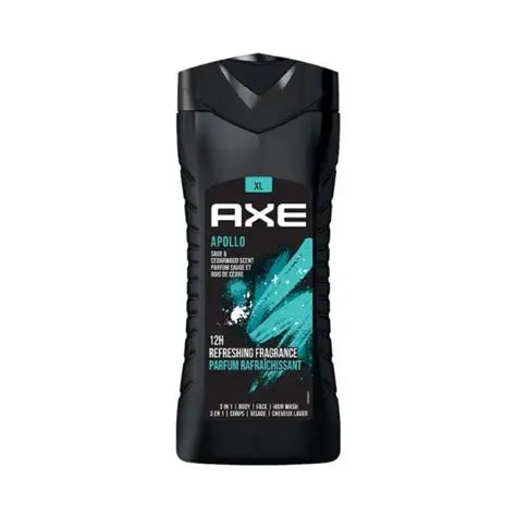 Axe Apollo 3 in 1 (Body, Face & Hair Wash ) Refreshing Fragnance 1L