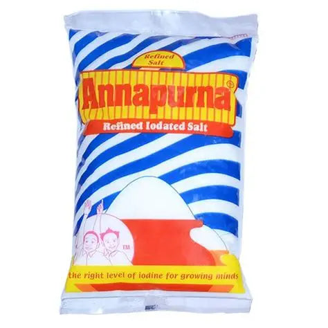 Annapurna Refined Iodised Salt 900g