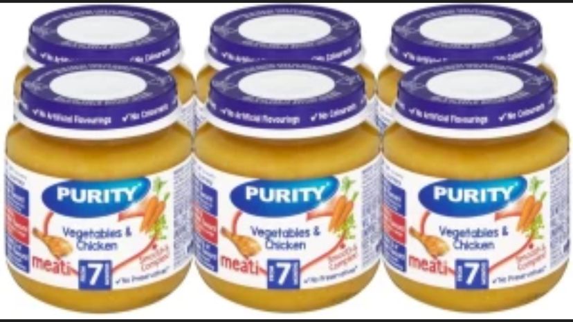 Purity Medium vegetables and chicken (200ml x 6Ã—4) Tray packaging - available at Beks Ghana