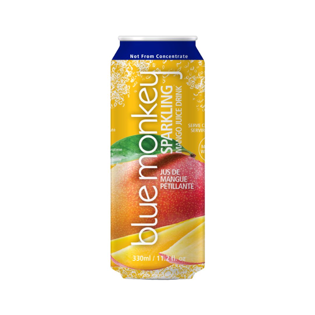 Blue Monkey Sparkling Mango Juice Drink 330ml